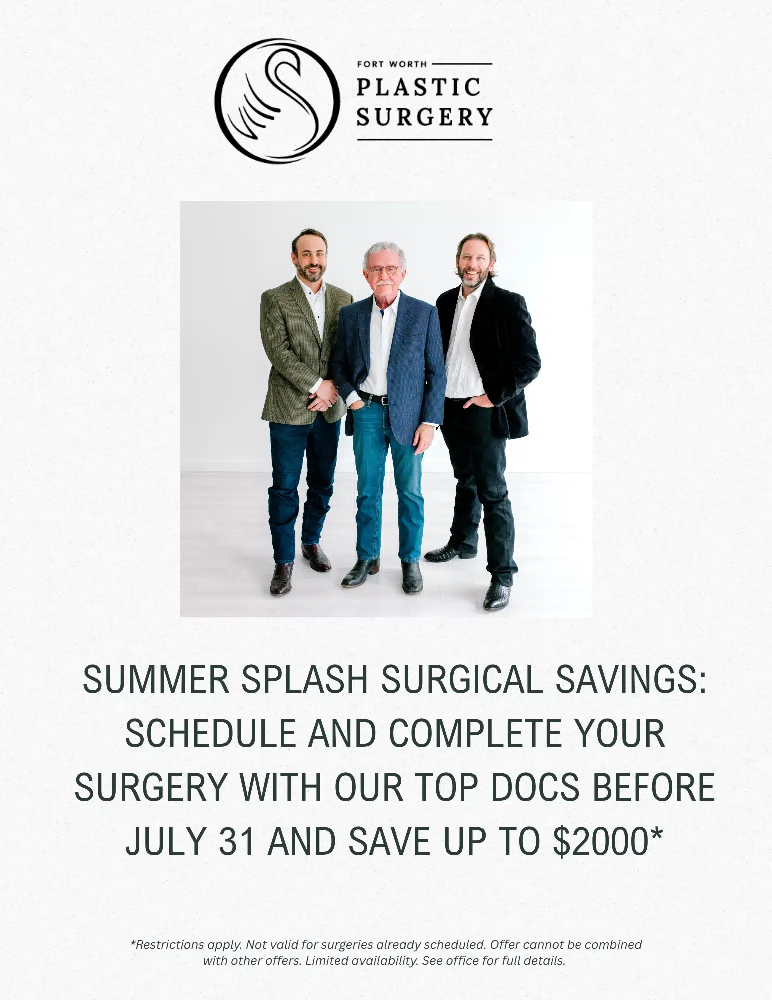 July surgery promo