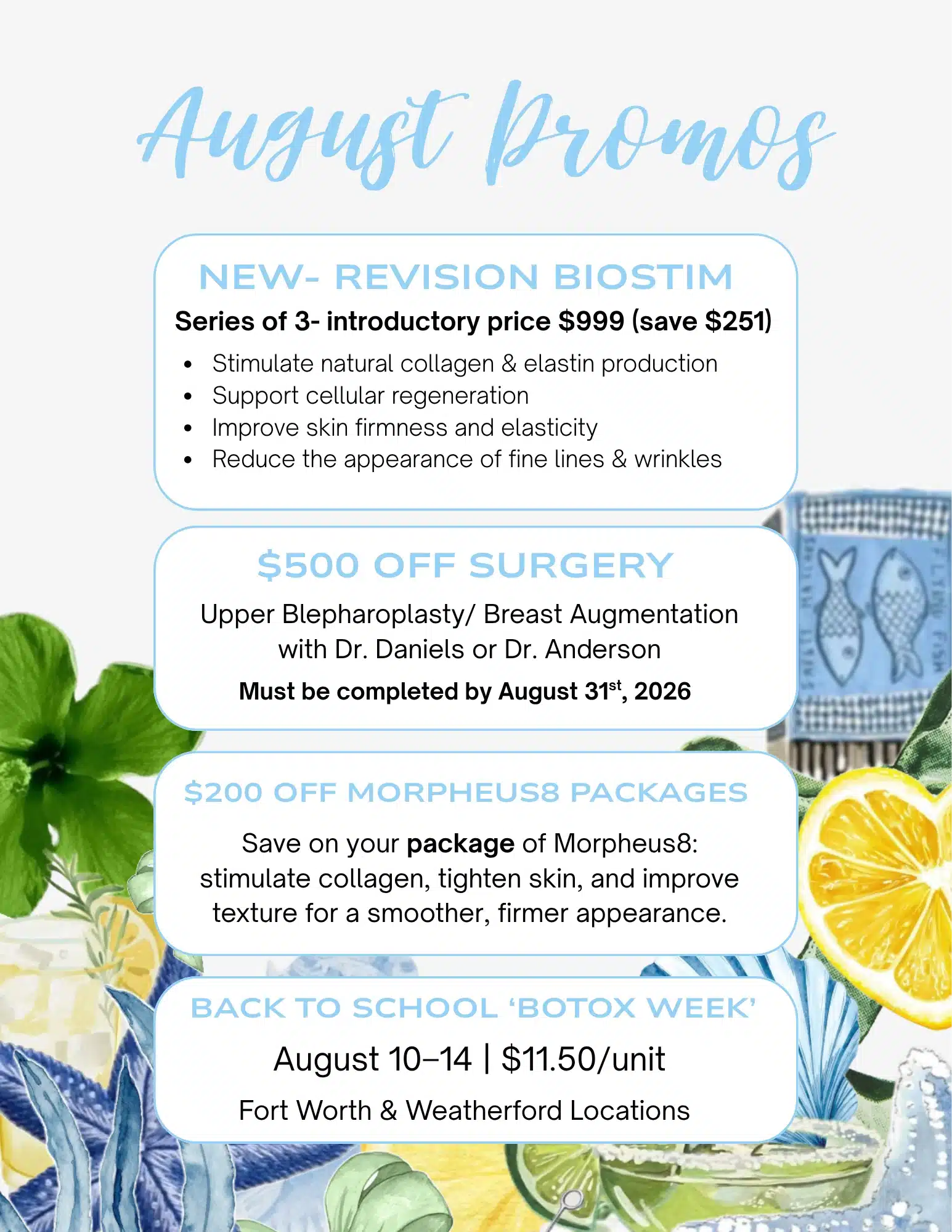 august promos